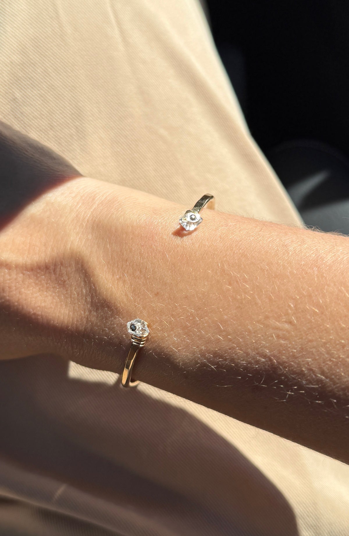 Herkimer Vida Cuff in 14k gold filled, view 4