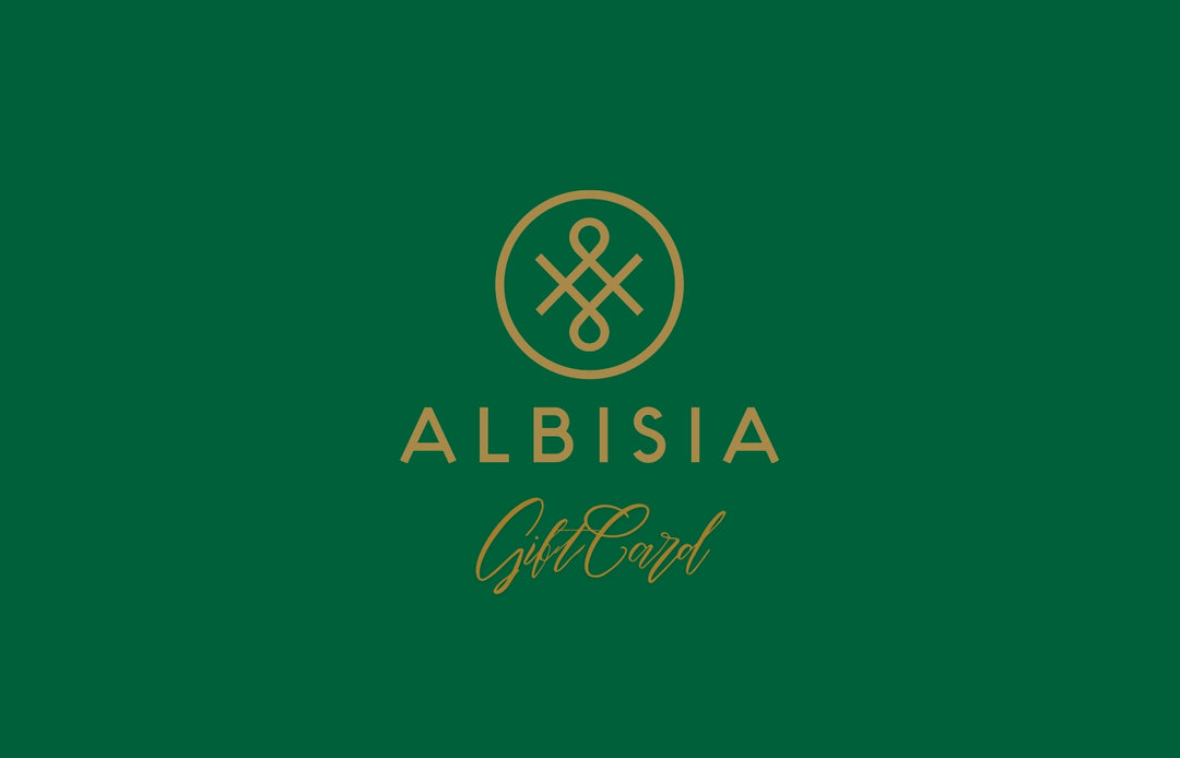 Albisia gift card, good online and in the studio in Hyde Park Village