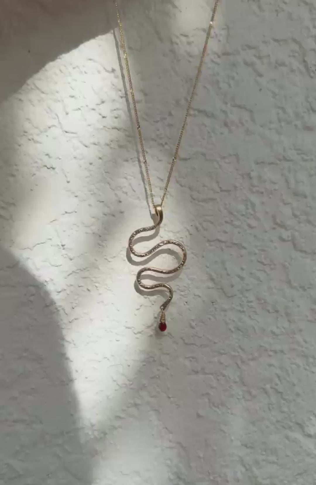 Serpent Necklace with Ruby
