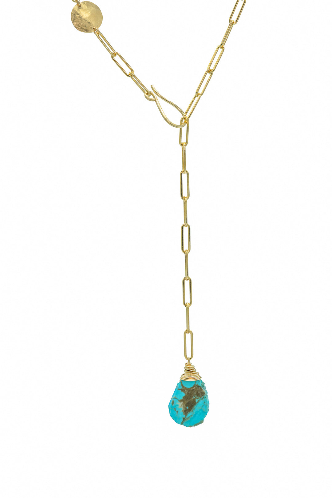 Veda Turquoise Lariat