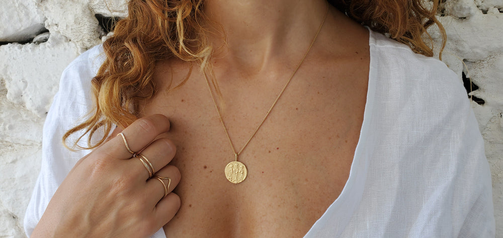 Heraclius Constantine Coin Pendant - Albisia Jewelry