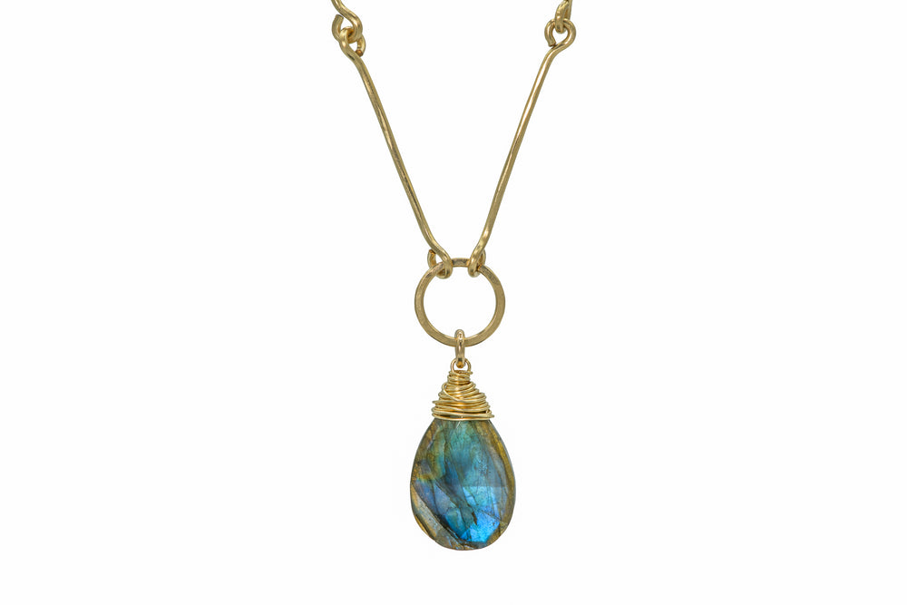 Labradorite Link Necklace