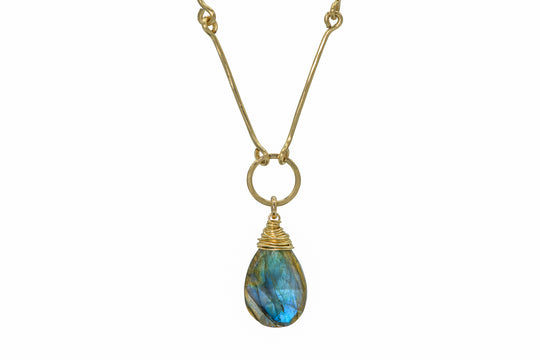 Labradorite Link Necklace