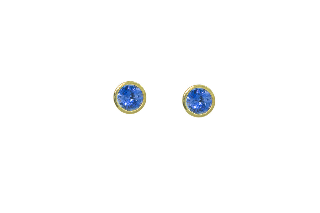 Ceylon Sapphire Studs