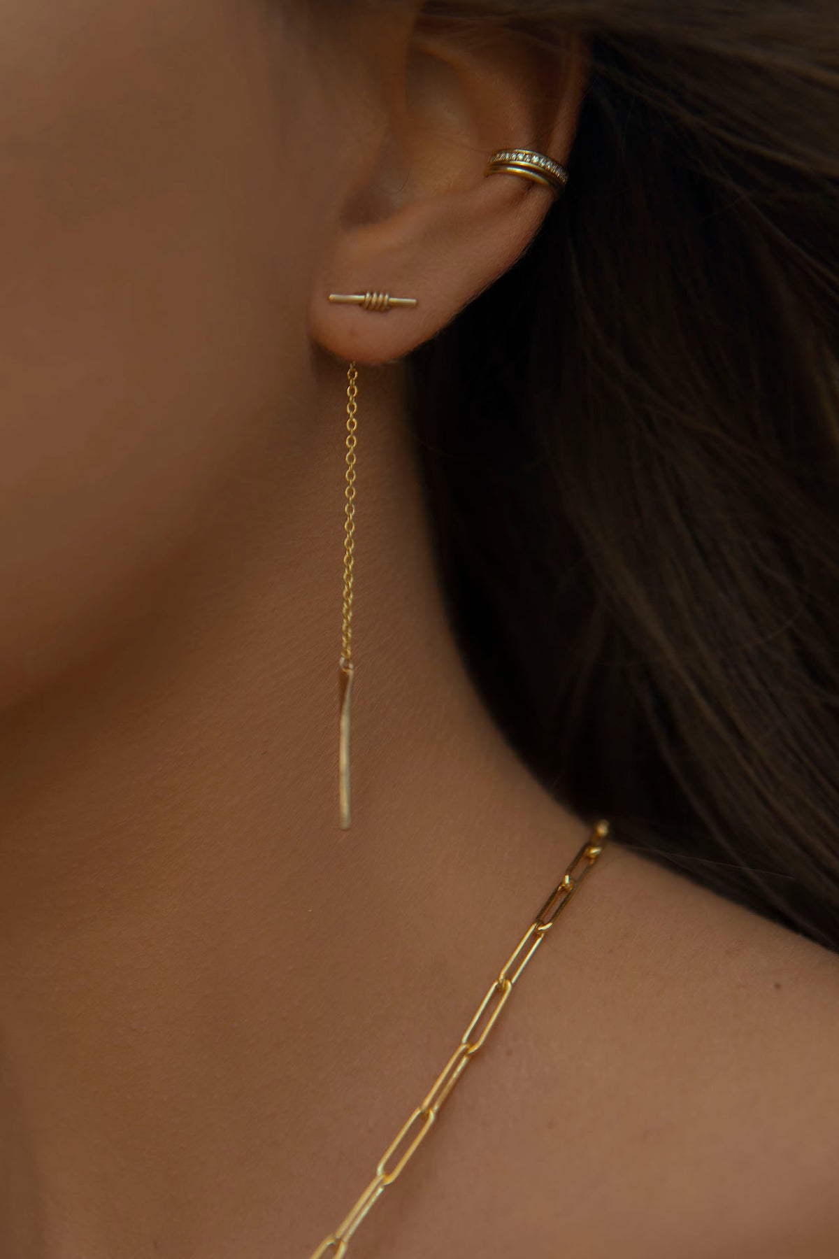 Drop Add-on for Studs in 14k gold filled, detail