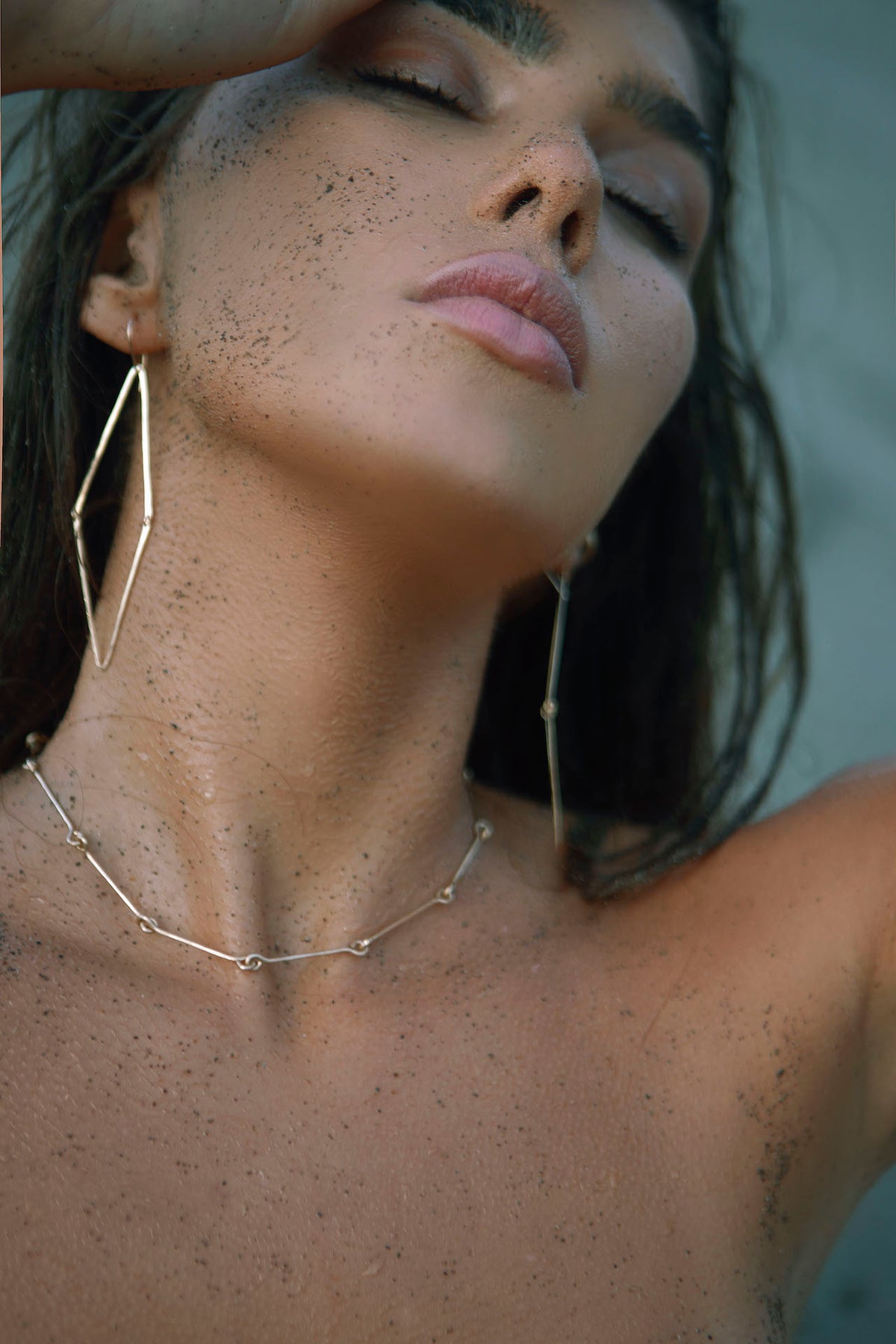 Link Choker in 14k gold filled, detail