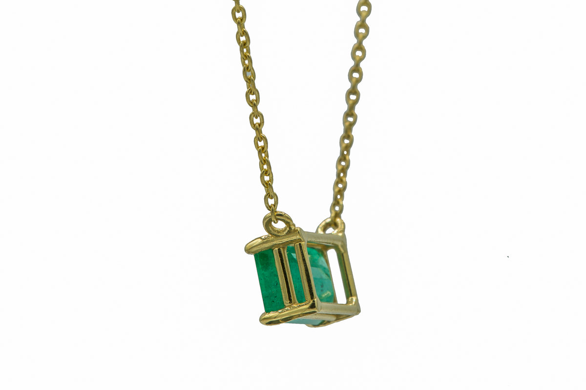 Zambian Emerald Necklace, view 2
