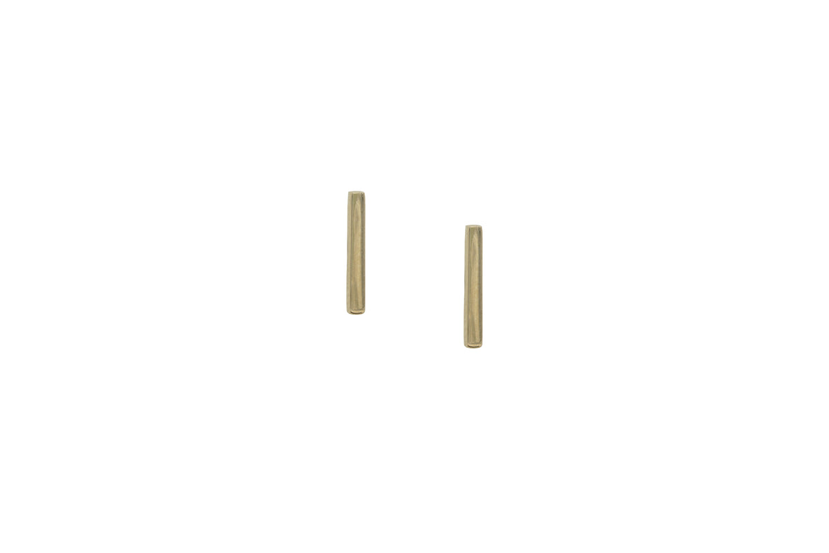 Fine Bar Studs - Short - Albisia Jewelry