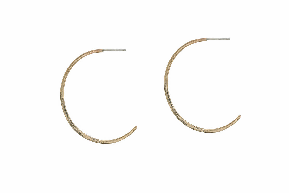 C Hoops in 14k gold filled