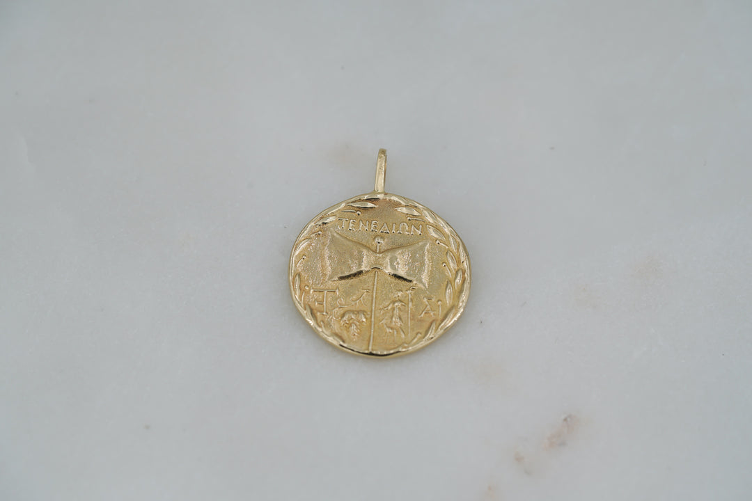 Hera and Zeus Coin Pendant - Albisia Jewelry