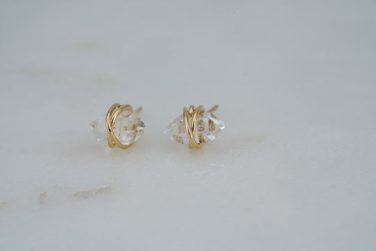 Herkimer Studs - Albisia Jewelry