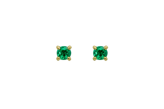 Colombian Emerald Studs