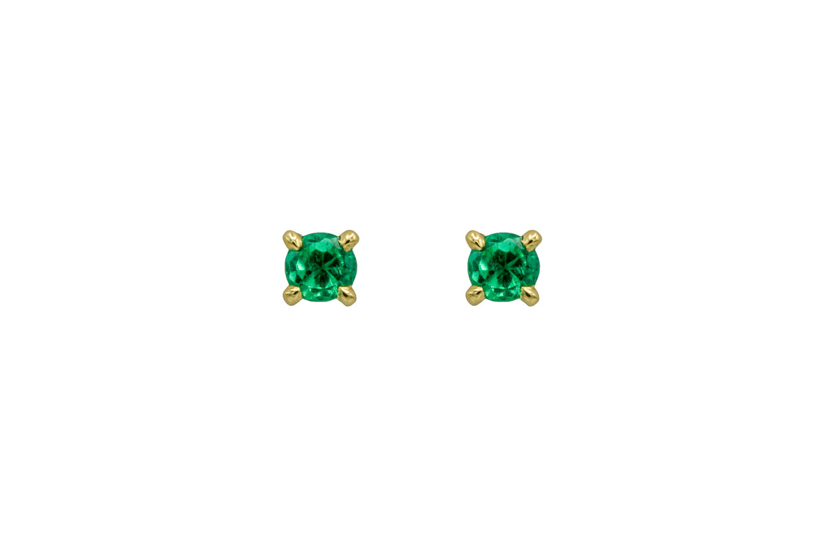 Colombian Emerald Studs