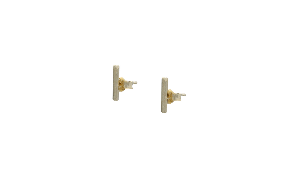 Fine Bar Studs - Short - Albisia Jewelry