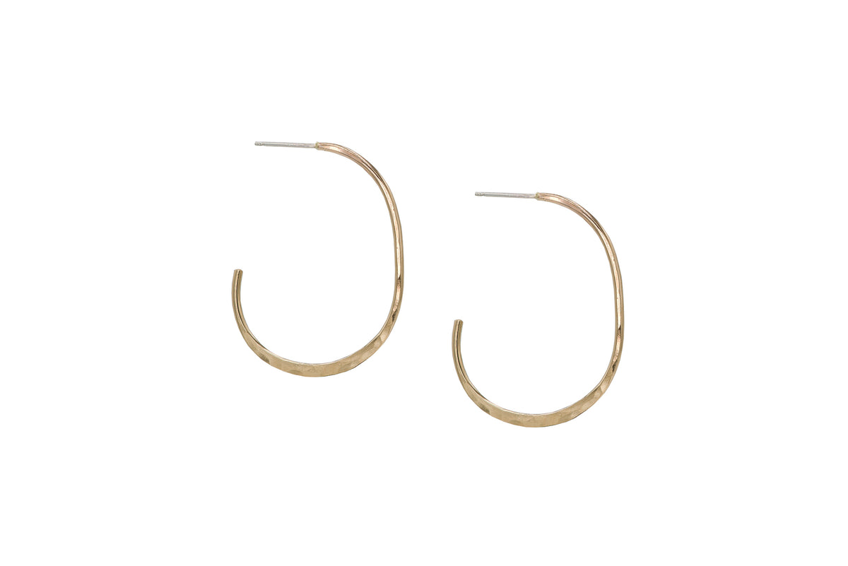 J Hoops in 14k gold filled