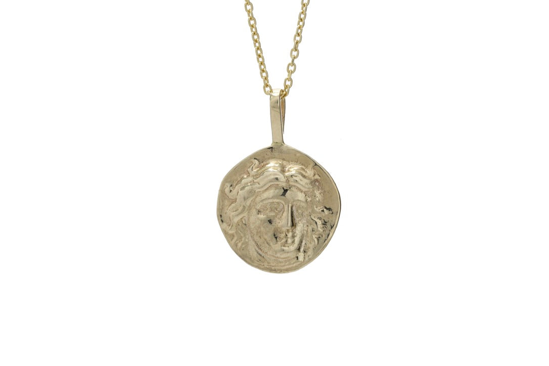 Helios Coin Pendant - Albisia Jewelry