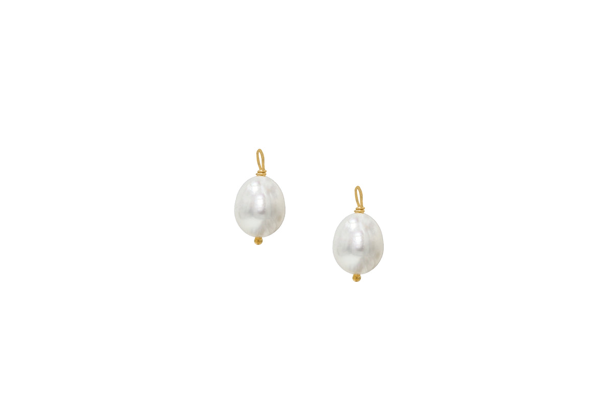 Basic Hoops with Pearl Beads