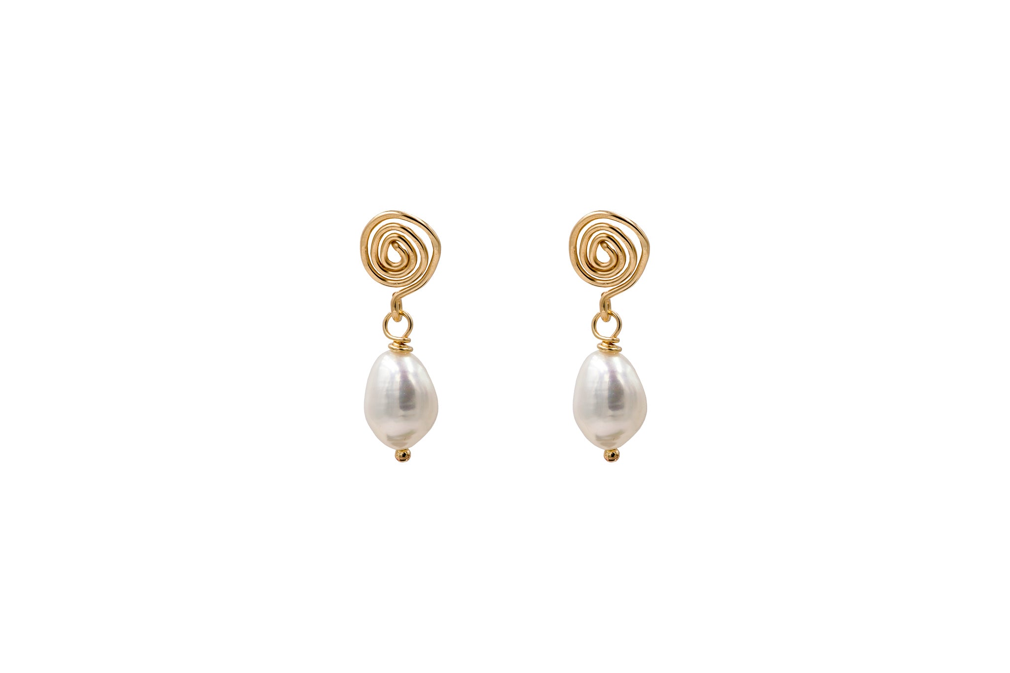 Orange blossom pearl earrings – Eles Designs