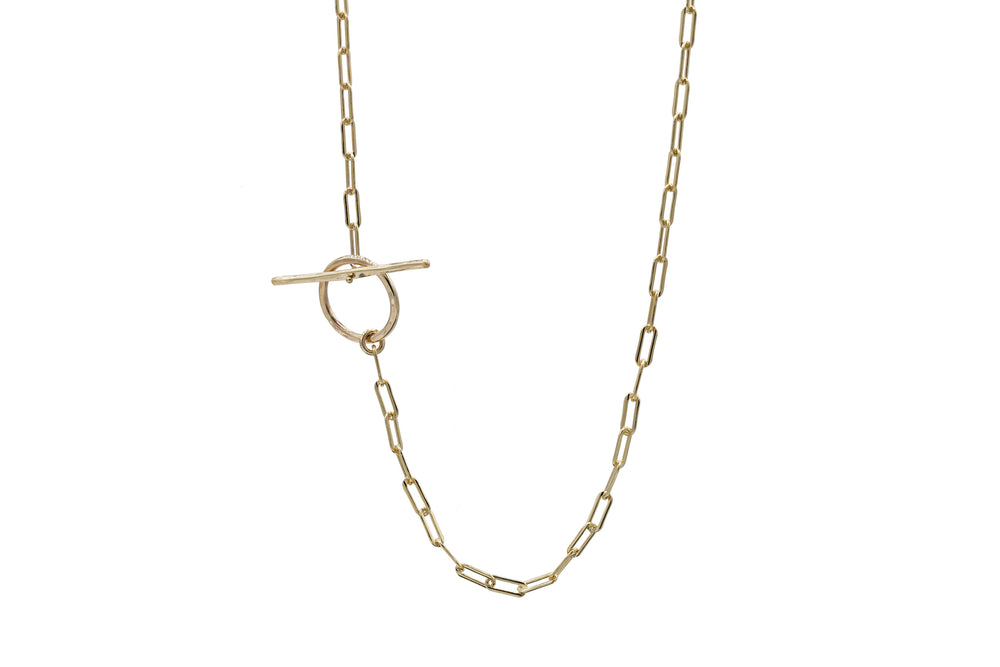 Veda Toggle Necklace in 14k gold filled