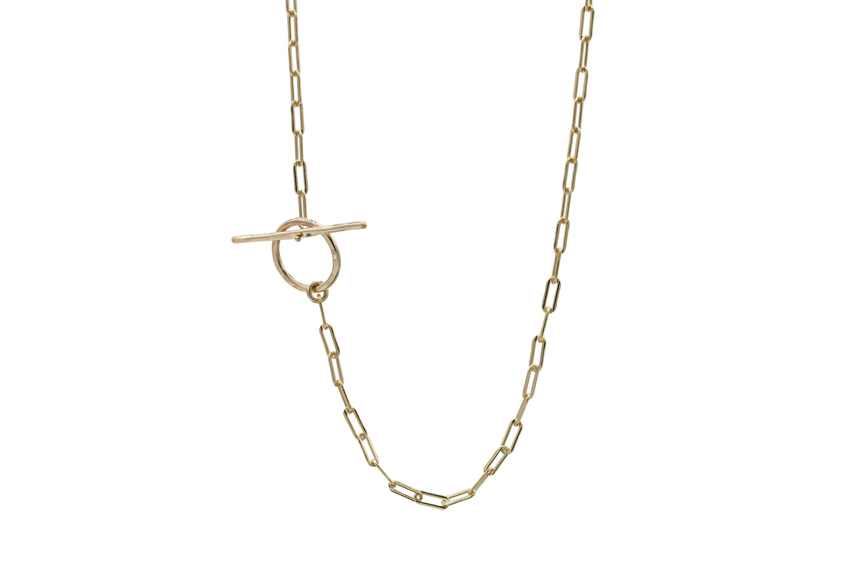 Veda Toggle Necklace in 14k gold filled