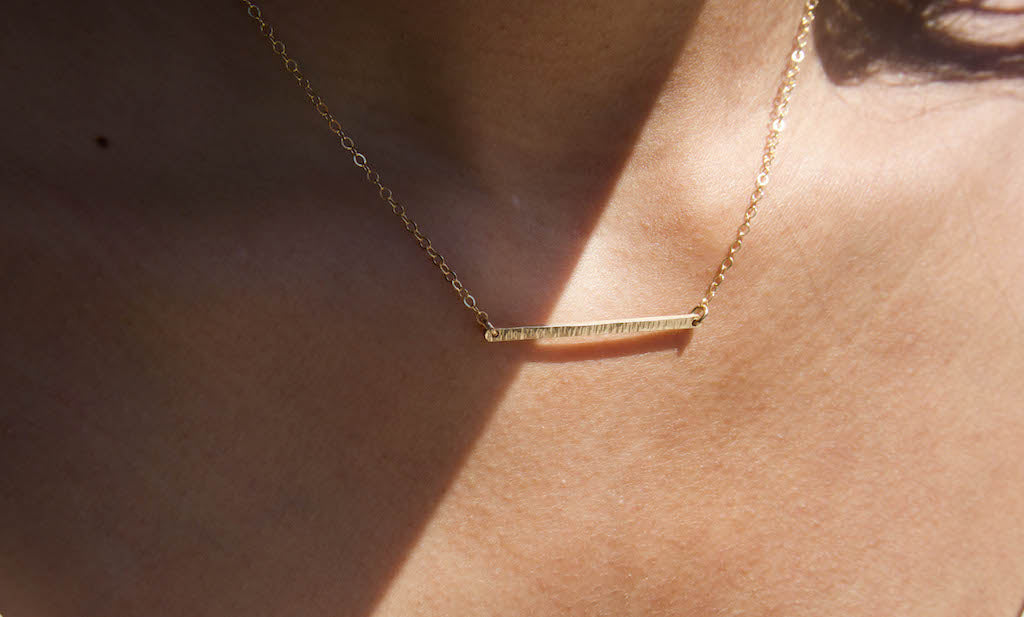 Ava Bar Necklace - Albisia Jewelry