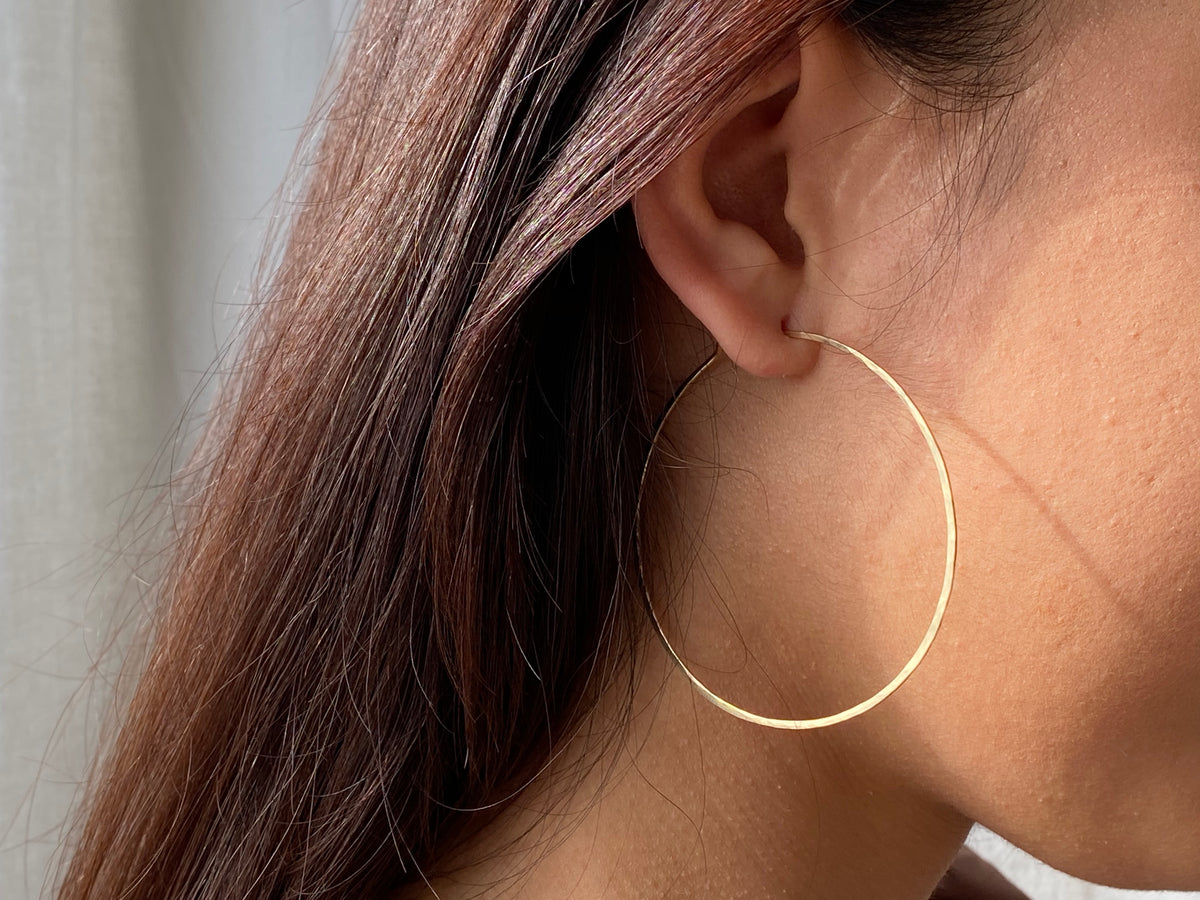 Basic Hoops in 14k gold filled, view 3
