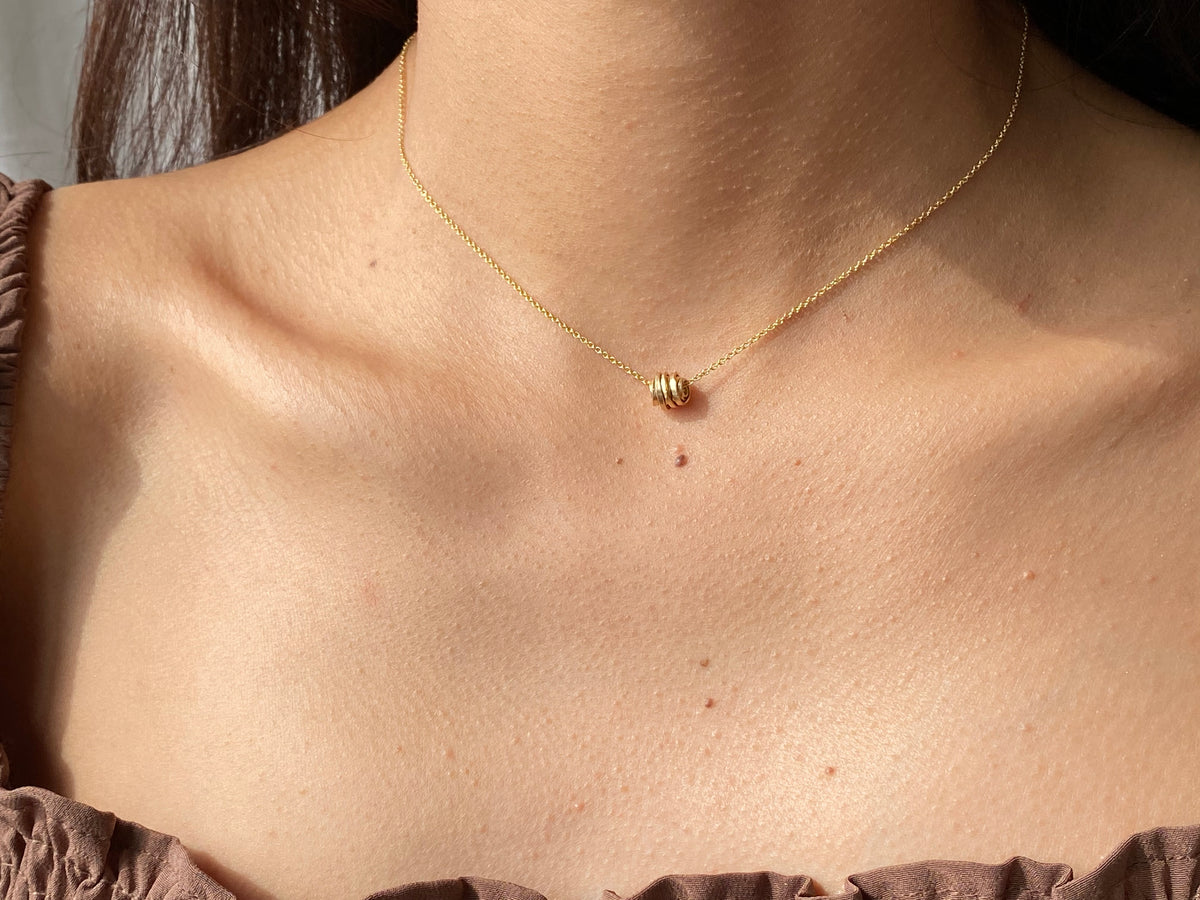 Mess Necklace in 14k gold filled, view 2