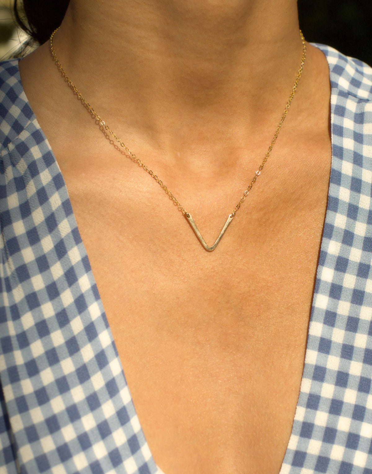 V Necklace - Albisia Jewelry