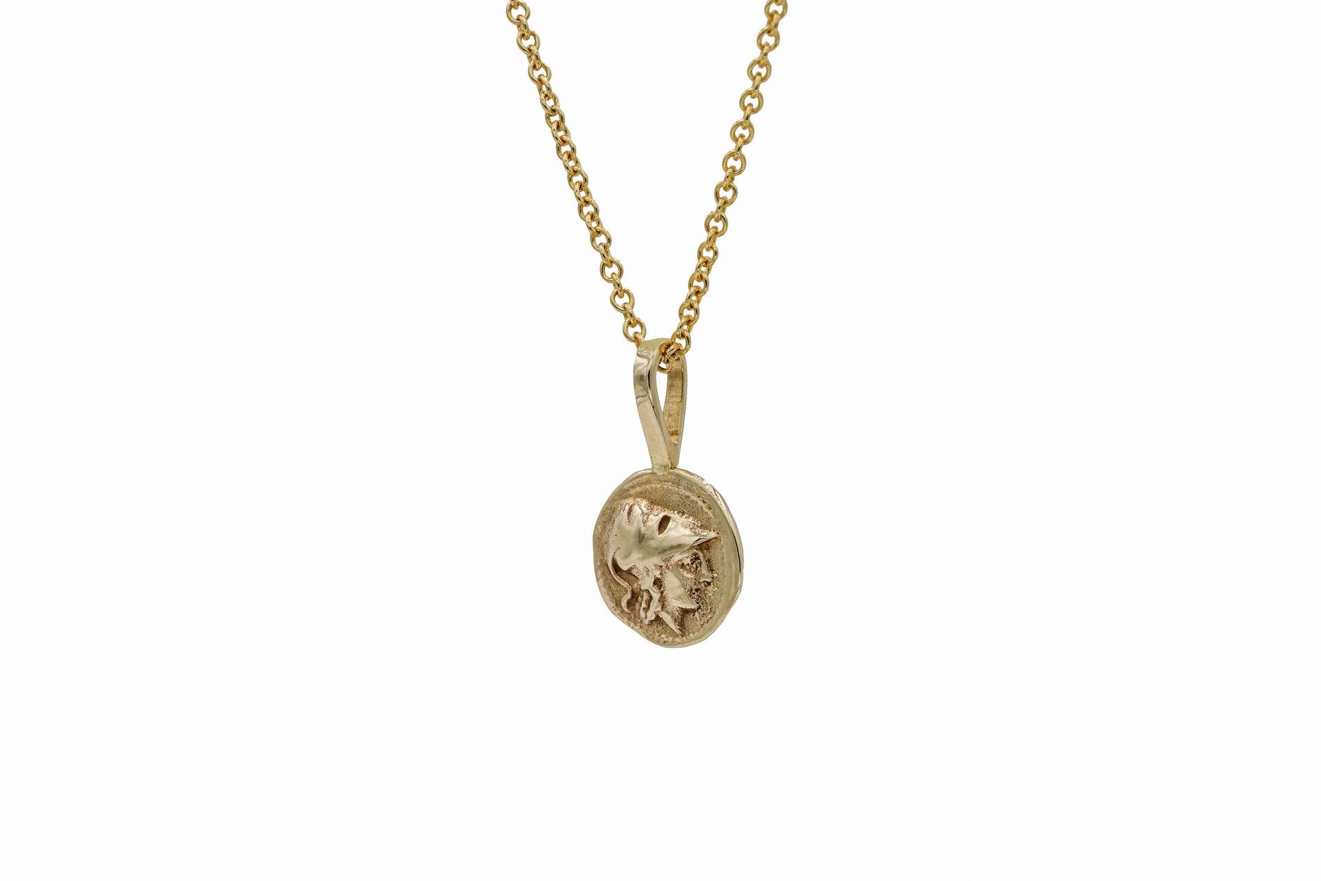 Gold Filled Medallion Necklaces - Athena - Cross Coin - Compass Neckla –  The Cord Gallery